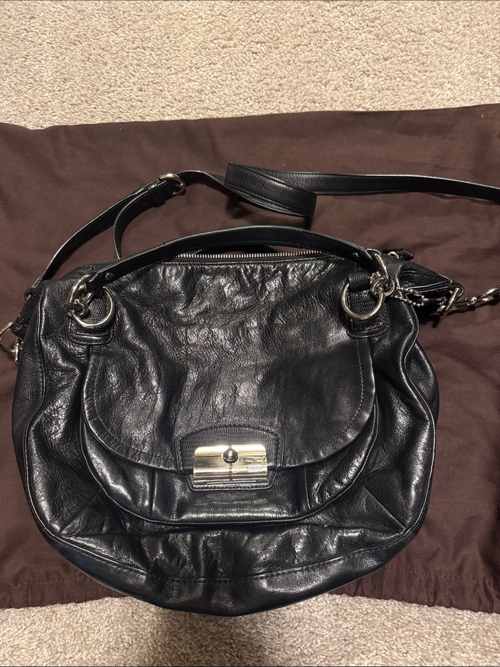 Black COACH crossbody